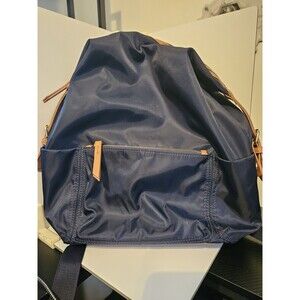 Cynthia Rowley Blue And Tan Nylon Backpack
